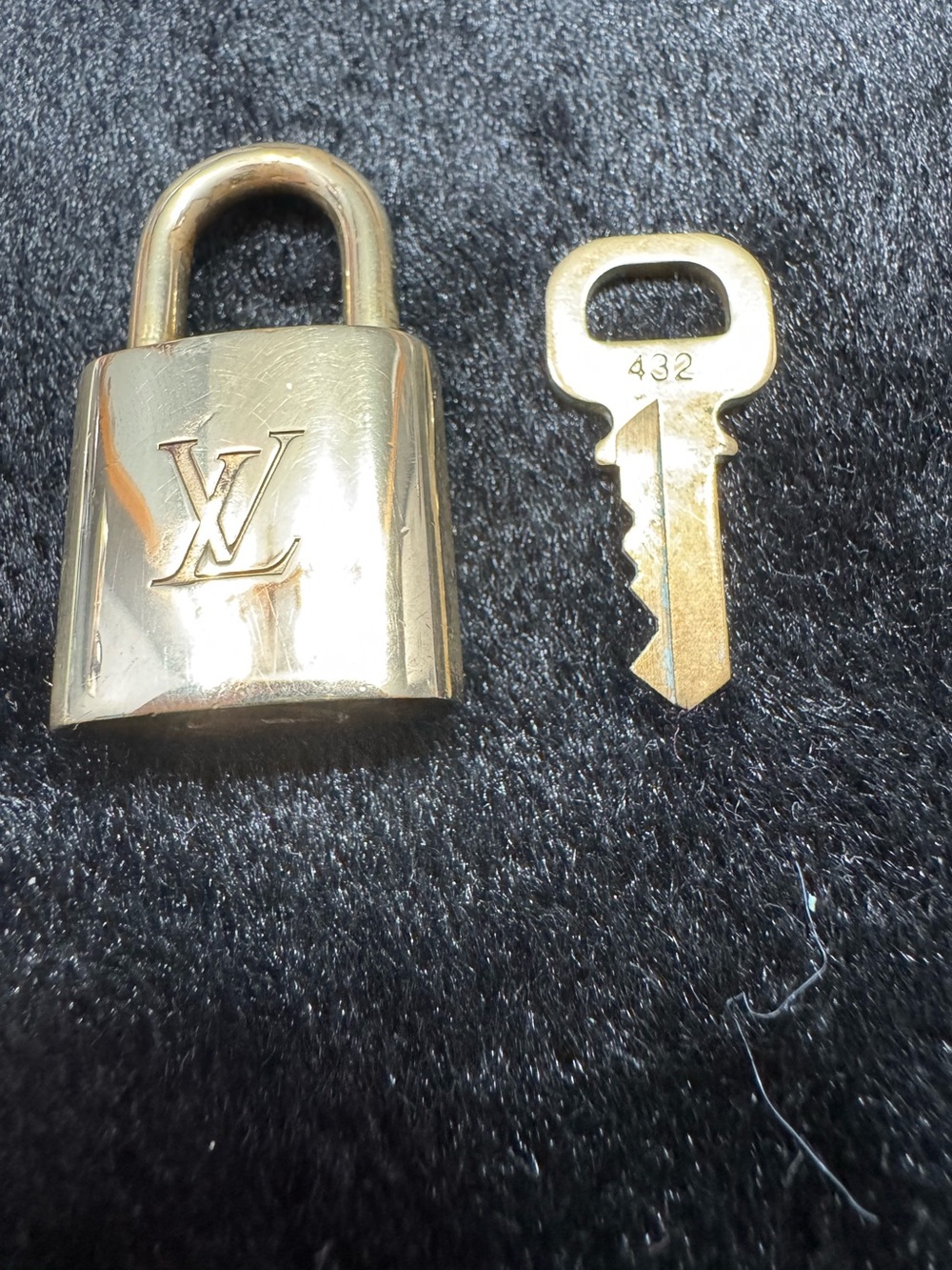 Louis Vuitton Brass Padlock with Key #432